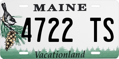 ME license plate 4722TS