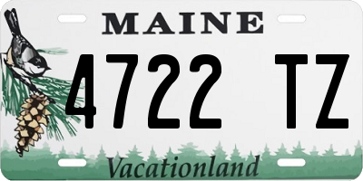 ME license plate 4722TZ