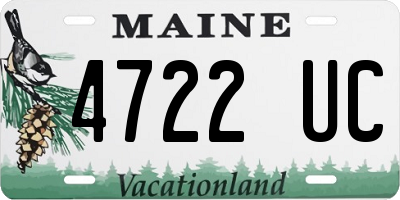 ME license plate 4722UC