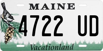 ME license plate 4722UD