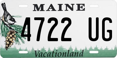 ME license plate 4722UG