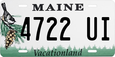 ME license plate 4722UI