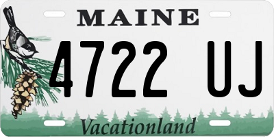 ME license plate 4722UJ