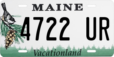 ME license plate 4722UR