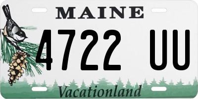 ME license plate 4722UU