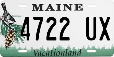 ME license plate 4722UX