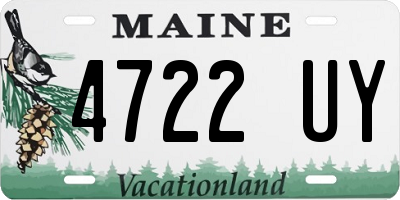 ME license plate 4722UY
