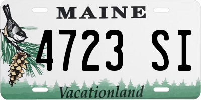 ME license plate 4723SI
