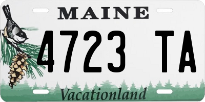 ME license plate 4723TA
