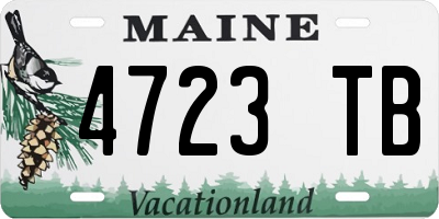 ME license plate 4723TB