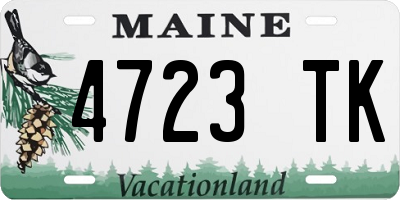 ME license plate 4723TK