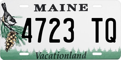 ME license plate 4723TQ