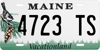 ME license plate 4723TS