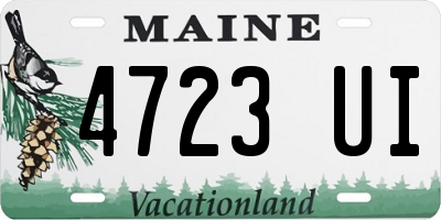 ME license plate 4723UI