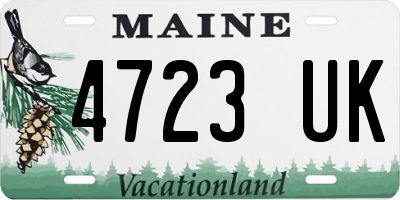 ME license plate 4723UK