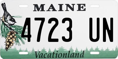 ME license plate 4723UN
