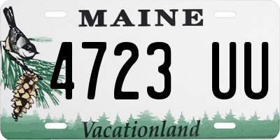 ME license plate 4723UU