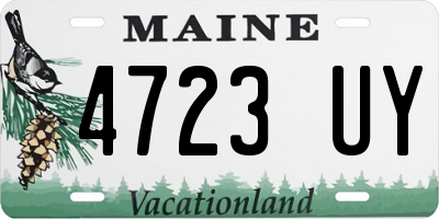 ME license plate 4723UY