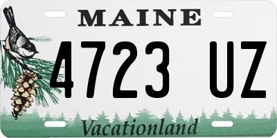 ME license plate 4723UZ