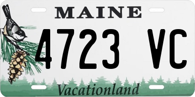 ME license plate 4723VC