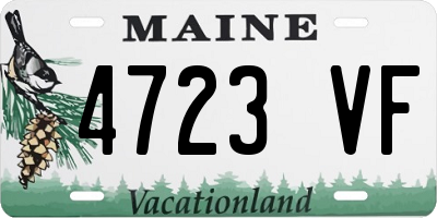 ME license plate 4723VF