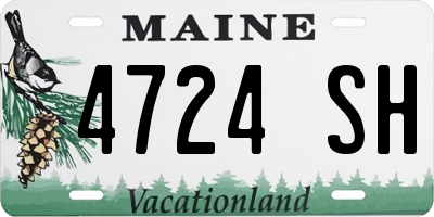 ME license plate 4724SH