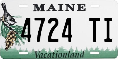 ME license plate 4724TI