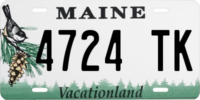 ME license plate 4724TK