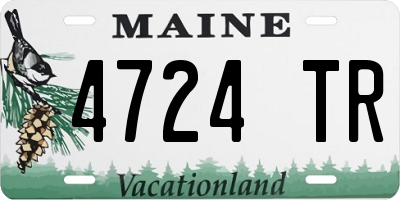ME license plate 4724TR