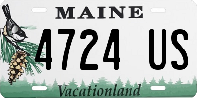 ME license plate 4724US