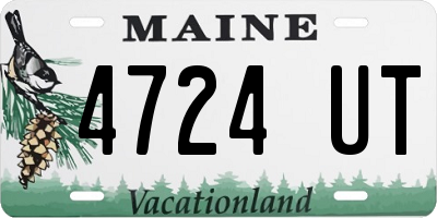 ME license plate 4724UT