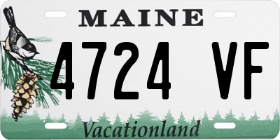ME license plate 4724VF