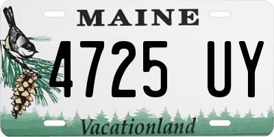 ME license plate 4725UY