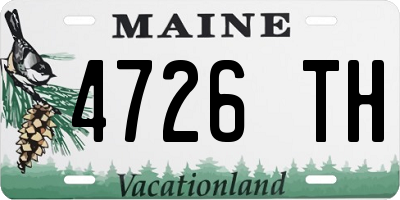 ME license plate 4726TH