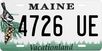ME license plate 4726UE
