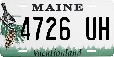 ME license plate 4726UH