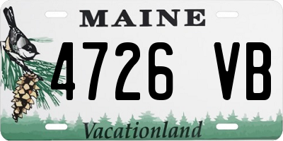 ME license plate 4726VB