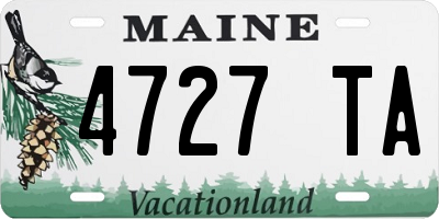 ME license plate 4727TA