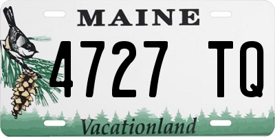 ME license plate 4727TQ