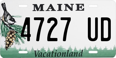 ME license plate 4727UD
