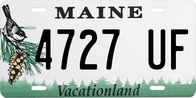 ME license plate 4727UF