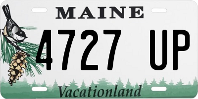 ME license plate 4727UP