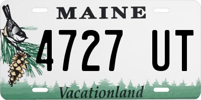 ME license plate 4727UT