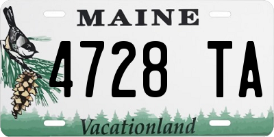 ME license plate 4728TA