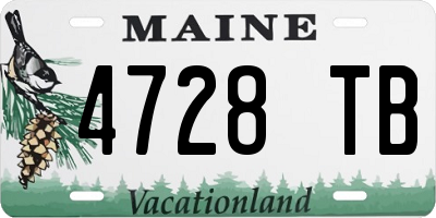 ME license plate 4728TB