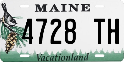 ME license plate 4728TH