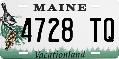 ME license plate 4728TQ