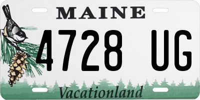 ME license plate 4728UG