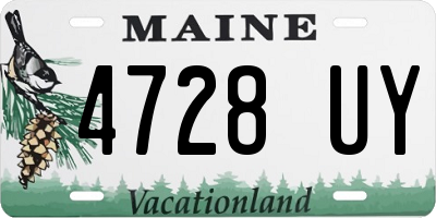 ME license plate 4728UY