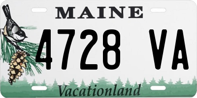 ME license plate 4728VA